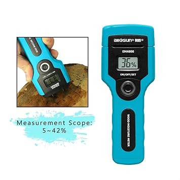 Buy All Sun Em4808 Portable Digital Moisture Meter Wood Humidity Tester 7 Ranges Measurement Resolution 1 Accuracy Up To 2 5 United States Online At Low Prices In India Amazon In