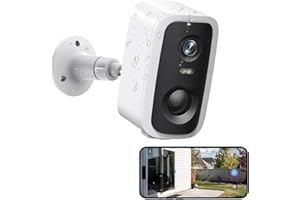 Chpuss Security Cameras Wireless Outdoor, Battery Powered Surveillance Cameras for Outdoor Home Security, 2.4GHz WiFi Camera 