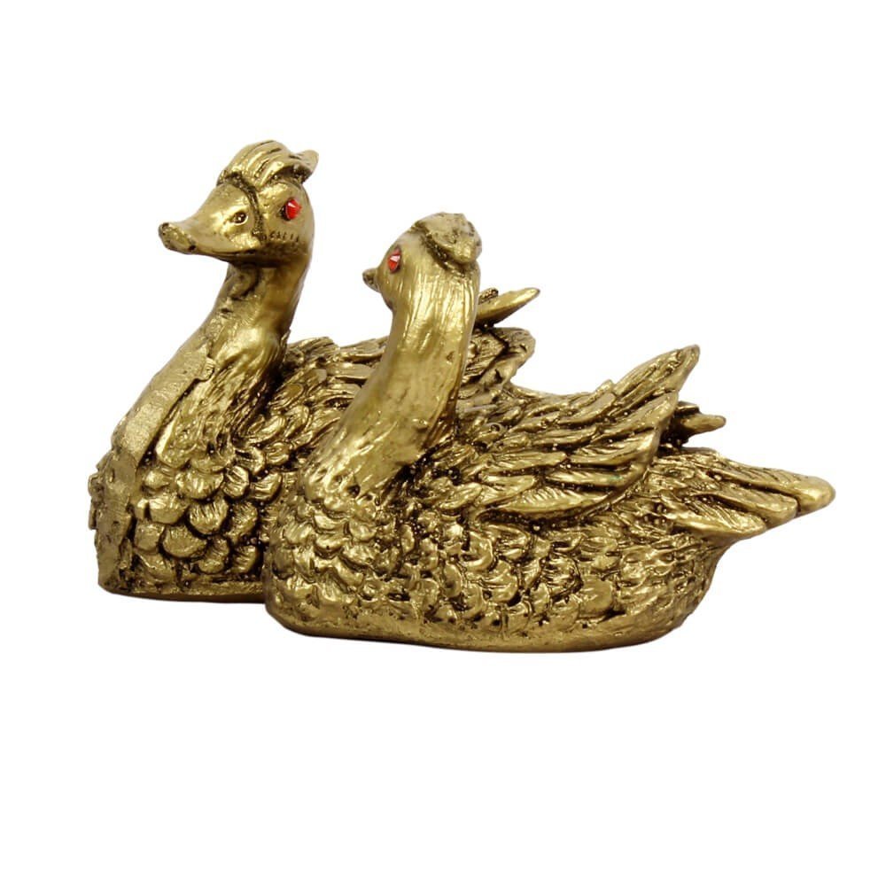 Petrichor 2 pc Fengshui Mandarin Ducks for Love & Prosperity (3 inches Each)
