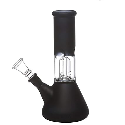 OutonTrip Black Glass Ice Bong 8 inch ((Bong for Smoking/Glass Bong/Best Bong/ 8 inch Bong/ice Bong)