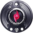 Gas Cap Quick Action Fuel Tank Cap Lightning Key CNC Motorcycle Accessories Fit For BMW F800GS RNINET S1000RR M1000R (Red)