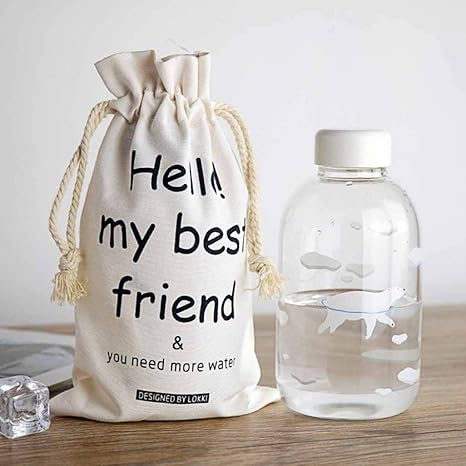 Amazon ウォーターボトル ガラス水筒 水筒ミニ 耐熱 かわいい 女の子 個性的 600ml 大容量 瓶 萌え萌え 直飲み おしゃれ 可愛い キレイ クリアボトル 超軽量 男女兼用 贈り物 プレゼント ギフト アウトドア 水筒 マグボトル オンライン通販