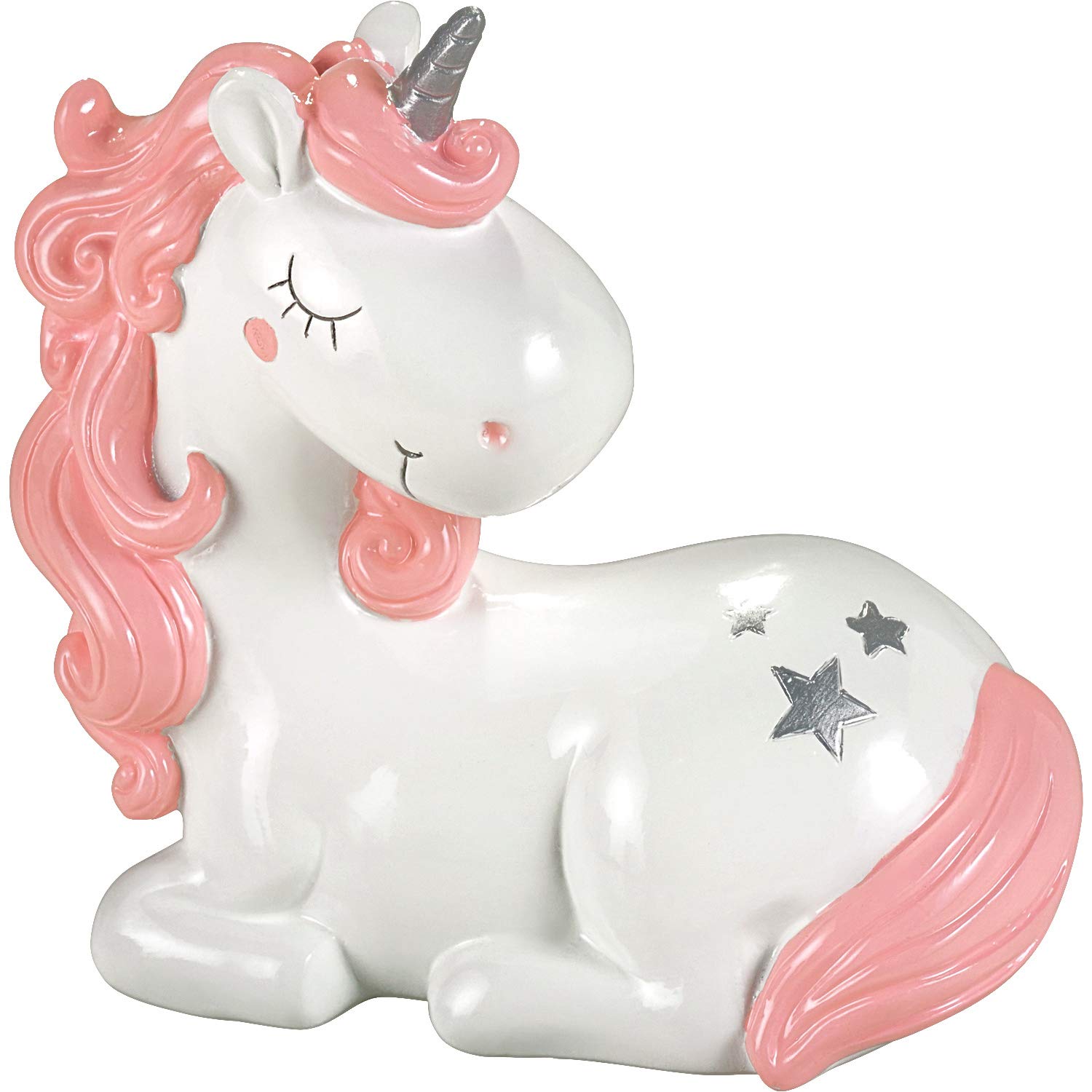 Mousehouse Gifts - Laying Unicorn Piggy Bank for Children, Unicorn Money Bank for Girls