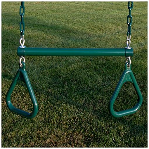 Swing-N-Slide WS 5103 Two Extreme Duty Green Swing Seats with a Heavy Duty Ring/Trapeze Combo Swing Swing Set Refresher… - Image 6
