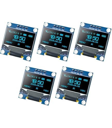 Frienda 10 Pieces I2C OLED Display Module OLED Screen Driver IIC I2C Tabellone - View #4