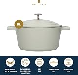 MasterClass Medium Casserole Dish with Lid 5 Litre 28 cm Mint view 3
