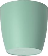 B2C Flower Pots 8 Sizes 6 Colours Matt Plastic Planter with Saucer Green 12 cm view 2