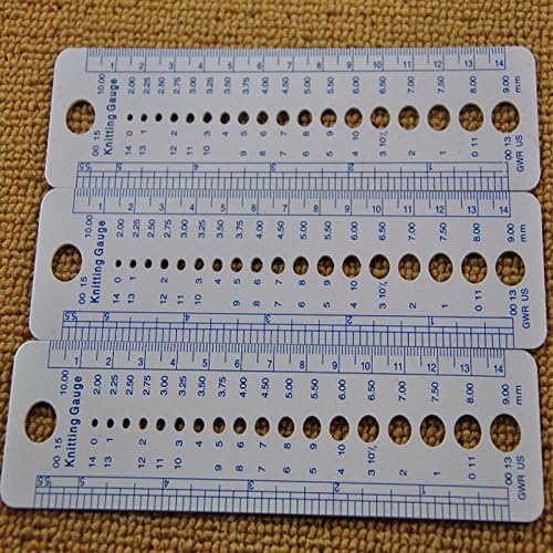 Sew Gauge - New Us Sizes Knitting Needle Gauge Inch Sewing Ruler Tool cm 2-10mm Measure Tools by Ganos