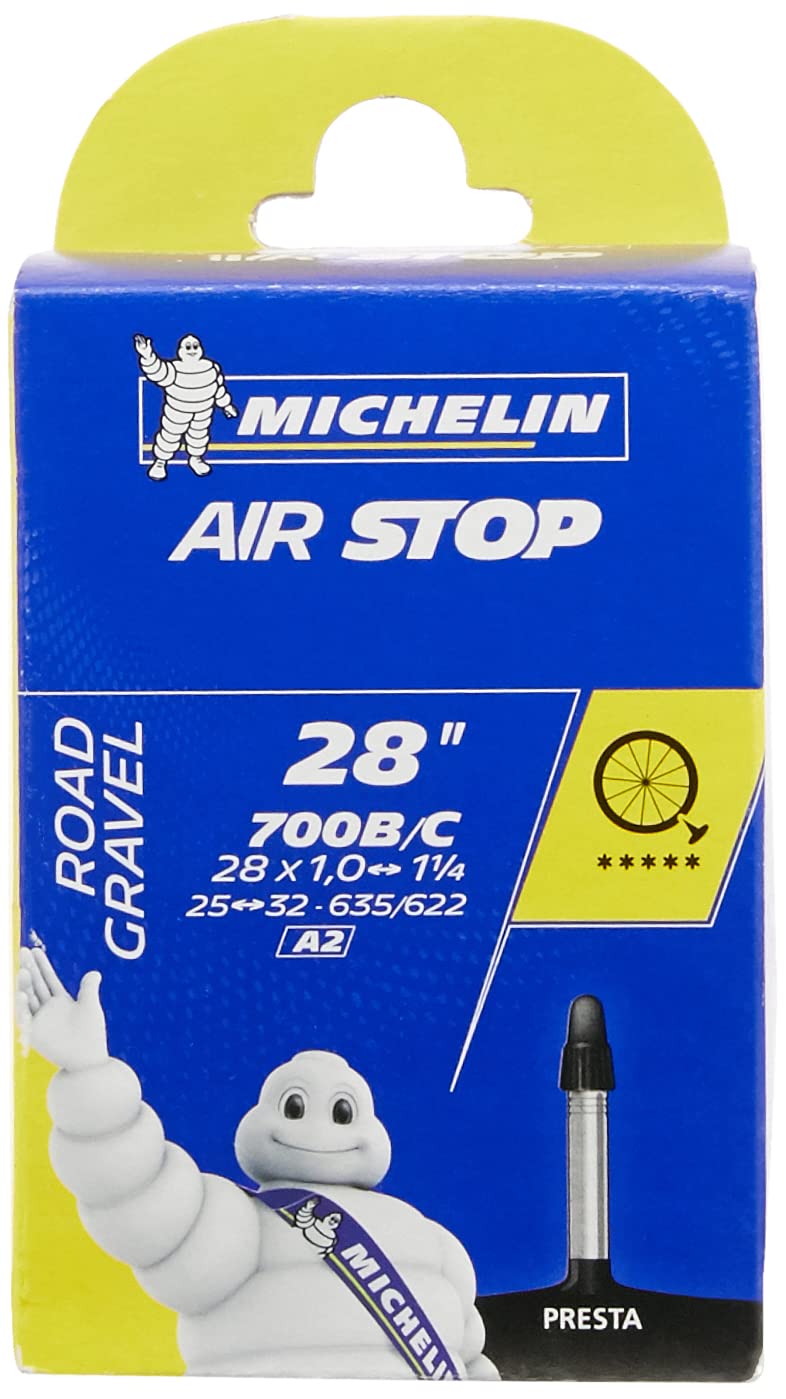 Michelin Airstop 25 Butyl PV Tube - Black, 40 mm