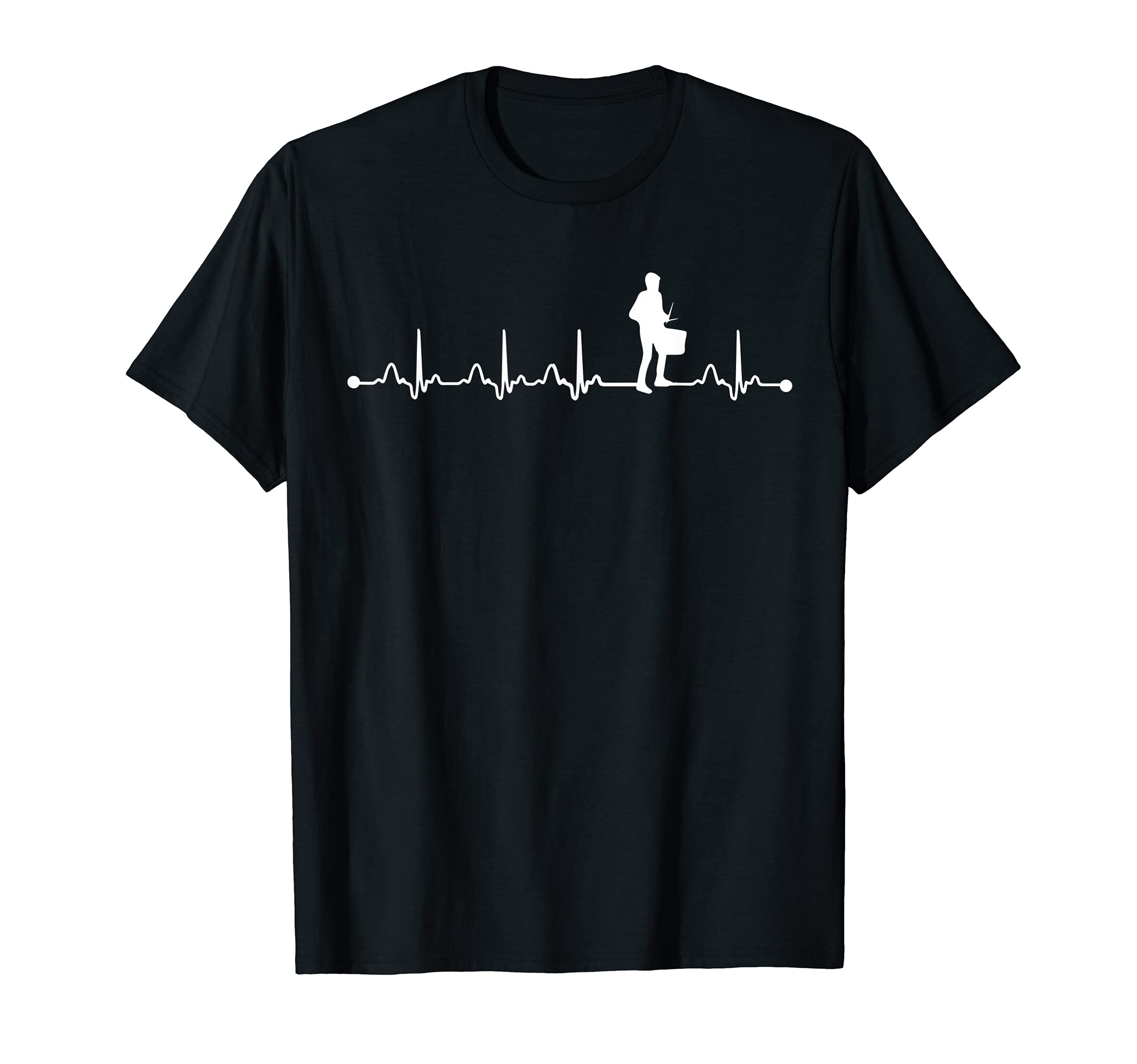 Snare Drum Heartbeat EKG Pulse for Snare Drummer T-Shirt