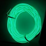TDLTEK 9ft Neon EL Wire With Battery Pack - Flexible Light For Decor