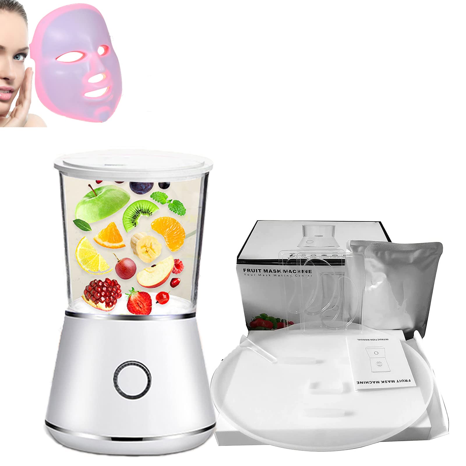 Amecty Face Mask Maker Machine Natural Fruit and Vegetable Facial Mask Machine Facial Treatment DIY Collagen Beauty Mask Facial SPA Skin Care Mothers Day Gifts for Mum