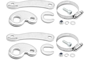 CADUFUELLY 2 Sets Universal Torque Arm Conversion Kit with Hose Clamp Nut Bolt for Electric Bicycle E-Bike with Normal Motor 