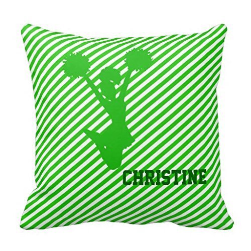 Green Rounded Kaws Style Throw 1818 pillow Case