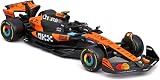 Bburago McLaren F1 MCL39 2025 #4 Norris 1:43 Diecast Car Papaya Black view 3