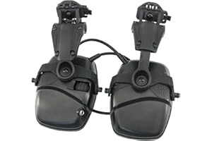 COMBATGEAR Hearing Protection Noise Cancelling Sound Amplification with Gel Ear Pad/ARC Rail Adapter Ideal for Shooting Sport