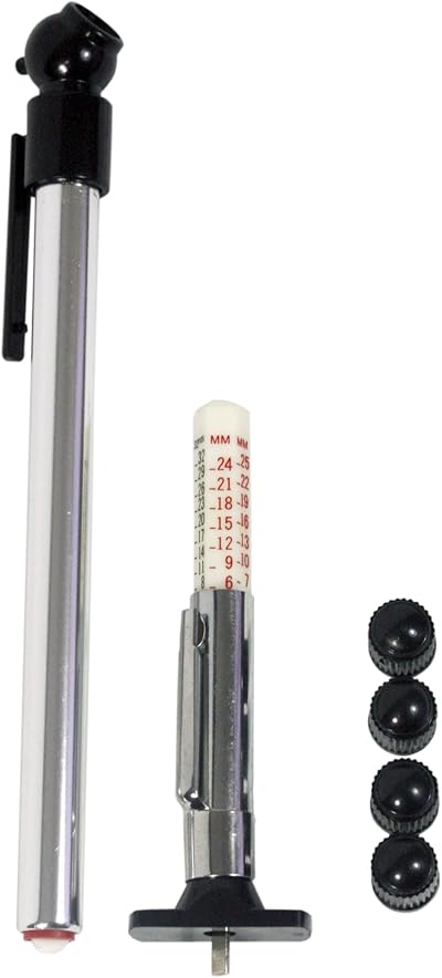 AA Tyre Safety Kit for Cars AA1146 - 2 Gauges & 4 Dust Caps Green