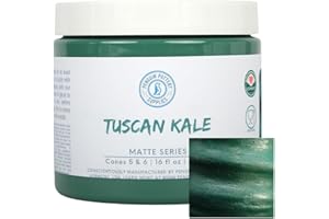 Penguin Pottery - Matte Series - Tuscan Kale Matte - Mid Fire Glaze, High Fire Glaze, Cone 5-6 for Mid Fire Clay, High Fire Clay - Ceramic Glaze Pottery (1 Pint | 16 oz | 473 ml)