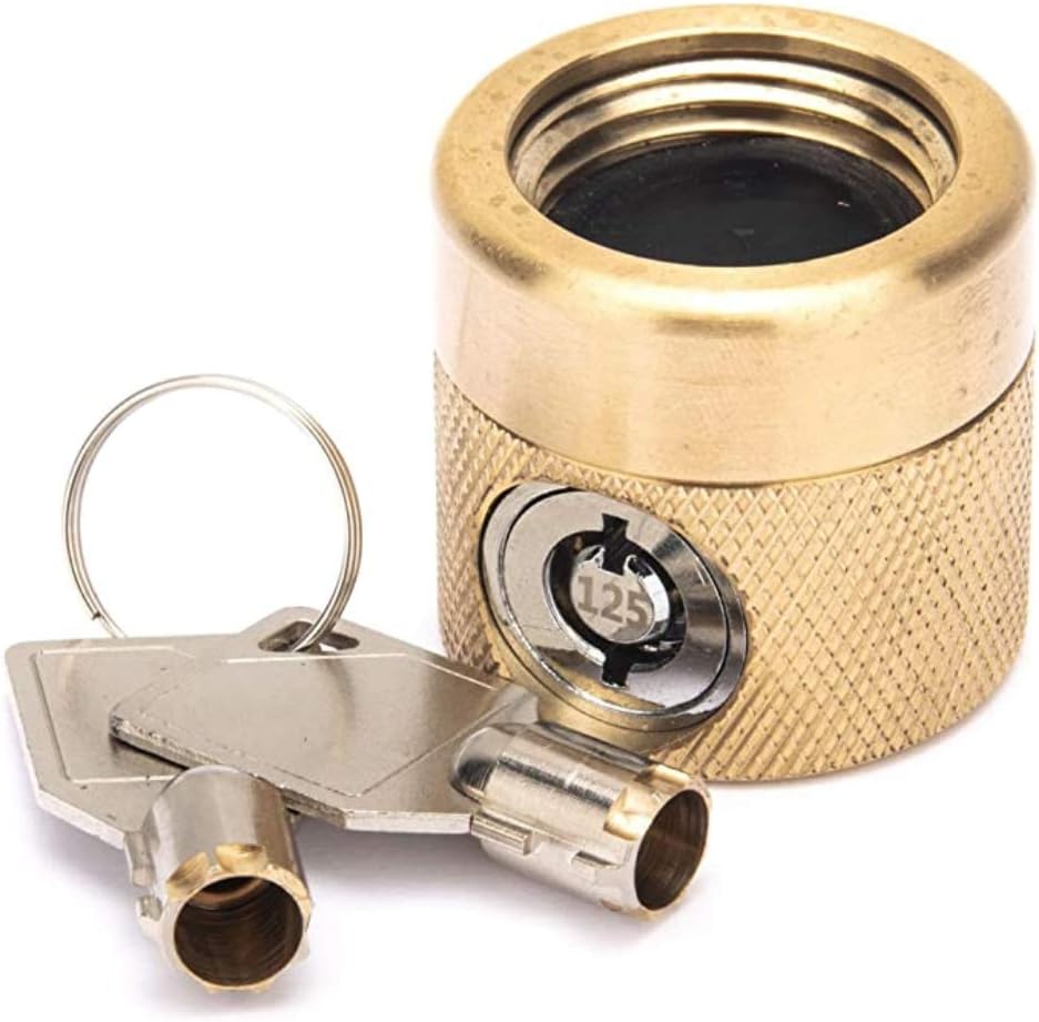 Flow Security Systems | The FaucetLock | Heavy Duty Brass Construction | Prevents Water Theft & Secures Outdoor Bibbs | Promotes Water Conservation | Keyed Alike | FSS 50 | 1 Pack: Home Improvement