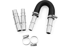 WNSEU Pro Engine Heater Core Kit 5/8" End and 3/4" End Hose with aluminum fittings Compatible with Most Common Heater Hoses