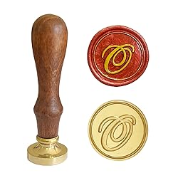 Letter O Initial Alphabet Wax Seal Stamp with