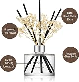COCODOR Flower Reed Diffuser Set 6.7oz Cashmere Vanilla Sticks Home Fragrance view 3