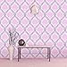LIFAVOVY Pink Damask Peel and Stick Wallpaper Waterproof Removable Wall Paper Decorative Self Adhesive Shelf Drawer Liner Roll 17.7