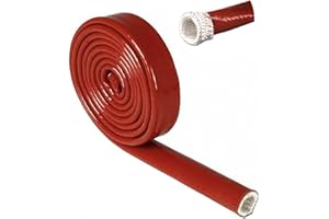 Insulation Heat Shielded Fire Thermo Armor Fire Sleeve Silicone Coated Fiberglass Heat Protection for Automotive Hose Lines &