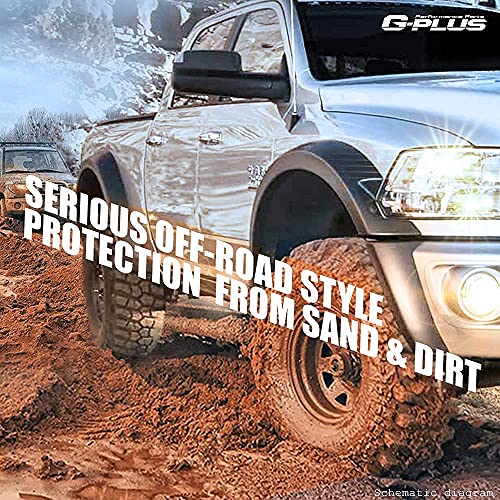 XTREME TRUX Textured Pocket Rivet Bolt-On Fender Flares For 2014-2021 Toyota Tundra - Full Set Of 4