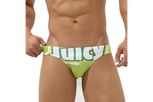 EASEJUICY Mens Bikini Swimwear Sexy Swimsuit Gradient Design Swim Briefs with Drawstring Low Waist Bathing Suit