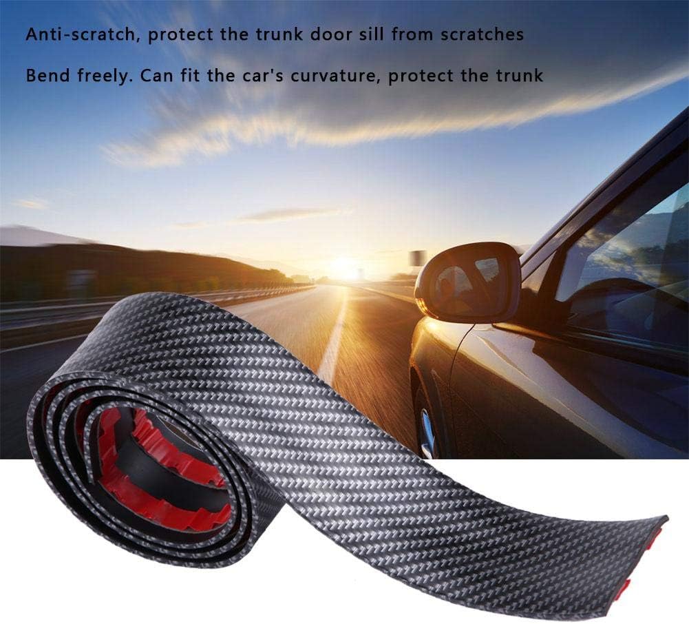 KIMISS Car Stickers,Universal Carbon Fiber Rubber Styling Door Sill Guards Protector for most cars trucks - Image 5