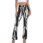 HDE Women's Casual Crossover Flare Yoga Pants Stretch Tummy Control Ribbed High Waist Leggings Wide Bootcut Bell Bottoms