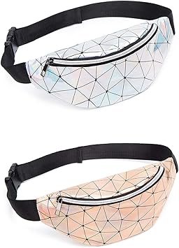 silver fanny pack amazon