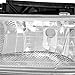 Auto Dynasty Headlights Assembly Compatible with 1999-2006 Chevy Silverado Suburban Tahoe 1500 2500 HD 3500, 4Pcs Halogen Headlamps Replacement w/Bumper Lamps, Chrome Housing Clear Corner