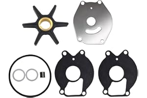 GHmarine 85089Q4 Water Pump Impeller Kit for Mercury Marine Force 15hp 18hp 20hp 25hp Replaces 47-85089T7 Sierra 18-3215 2-Cycle Outboard Engines