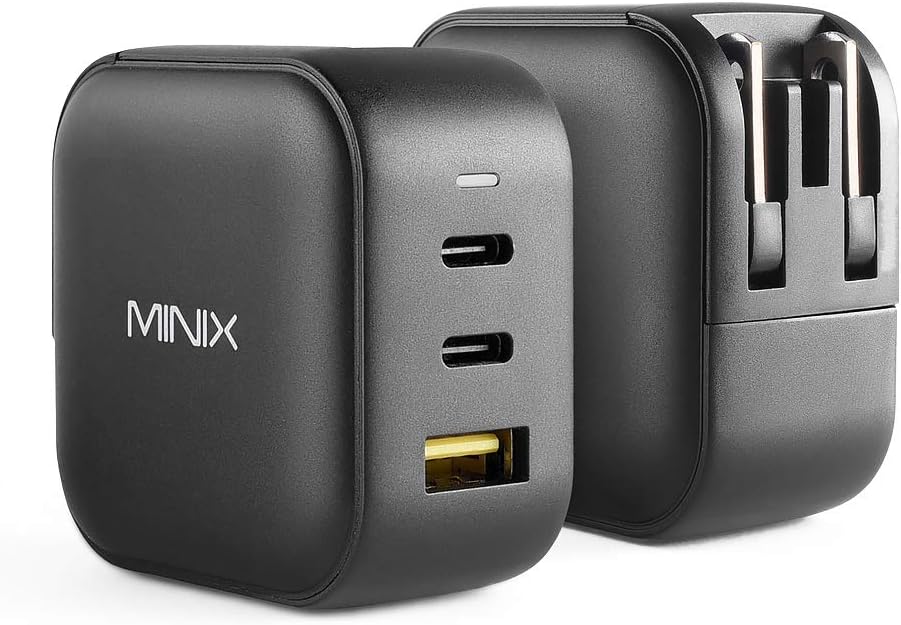 MINIX NEO P1 Wall Charger with 3 USB ports 2 x USB-C 3.0 (Maximum 65 W) 1 x USB-A Quick Charge 3.0 (Maximum 36 W) - Image 3