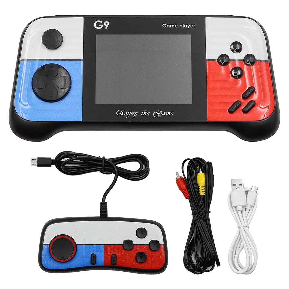 Tiardey Handheld Game Console,3.0 Inch Screen Handheld Games Consoles Built in 666 Games,Rechargeable Hand Held Game Consoles,Classic Interesting Games(Blue)