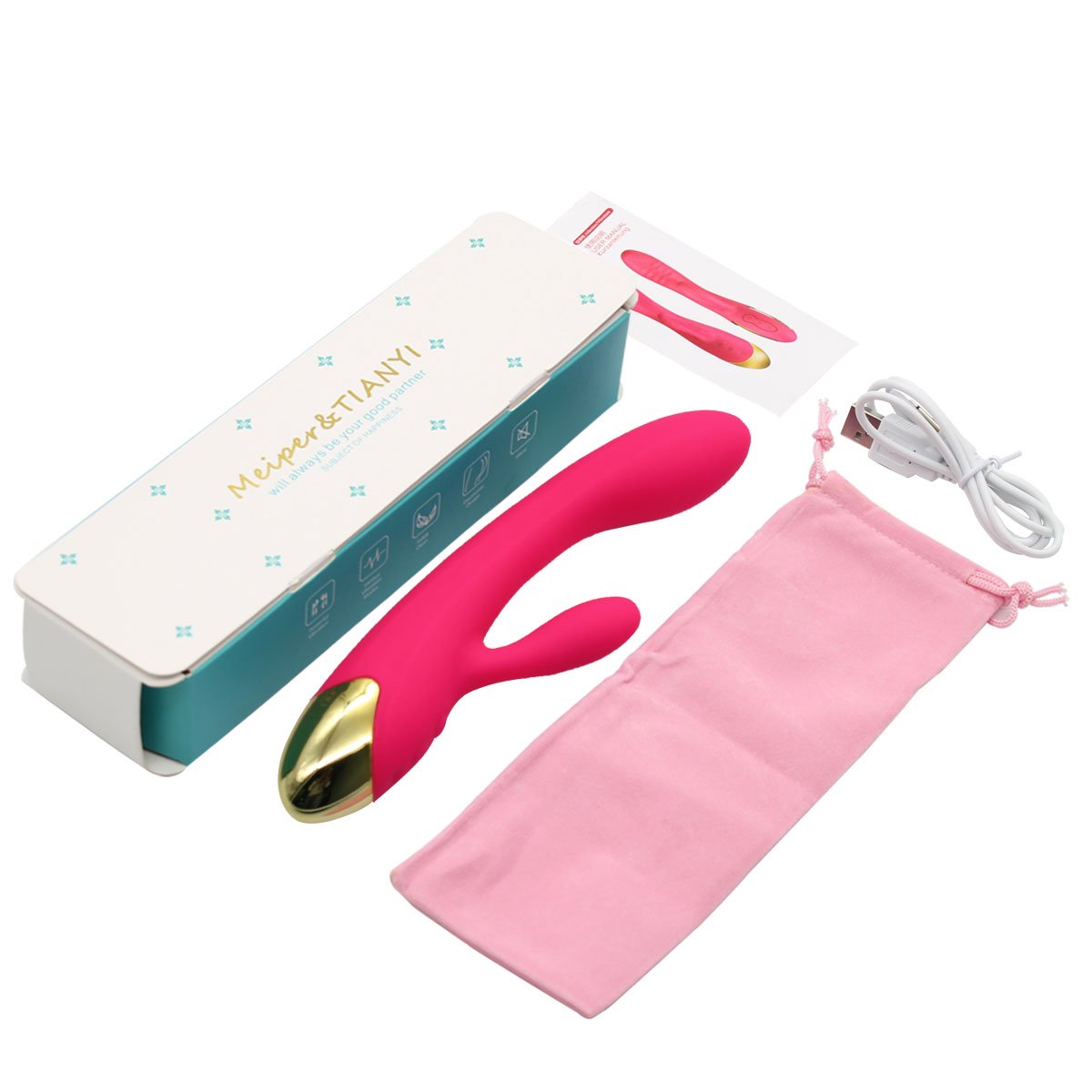 Computer LED Silent Force Vibrator Rotating 10X Level Relieve Muscle Ache Waterproof Artery Bath and Body Works USB Cable Rechargeable Massager Long Time Use