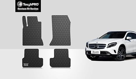 Toughpro Floor Mat Accessories Set Front Row 2nd Row Compatible With Mercedes Benz Gla180 Gla200 Gla250 Gla45 Amg Made In Usa Black Rubber