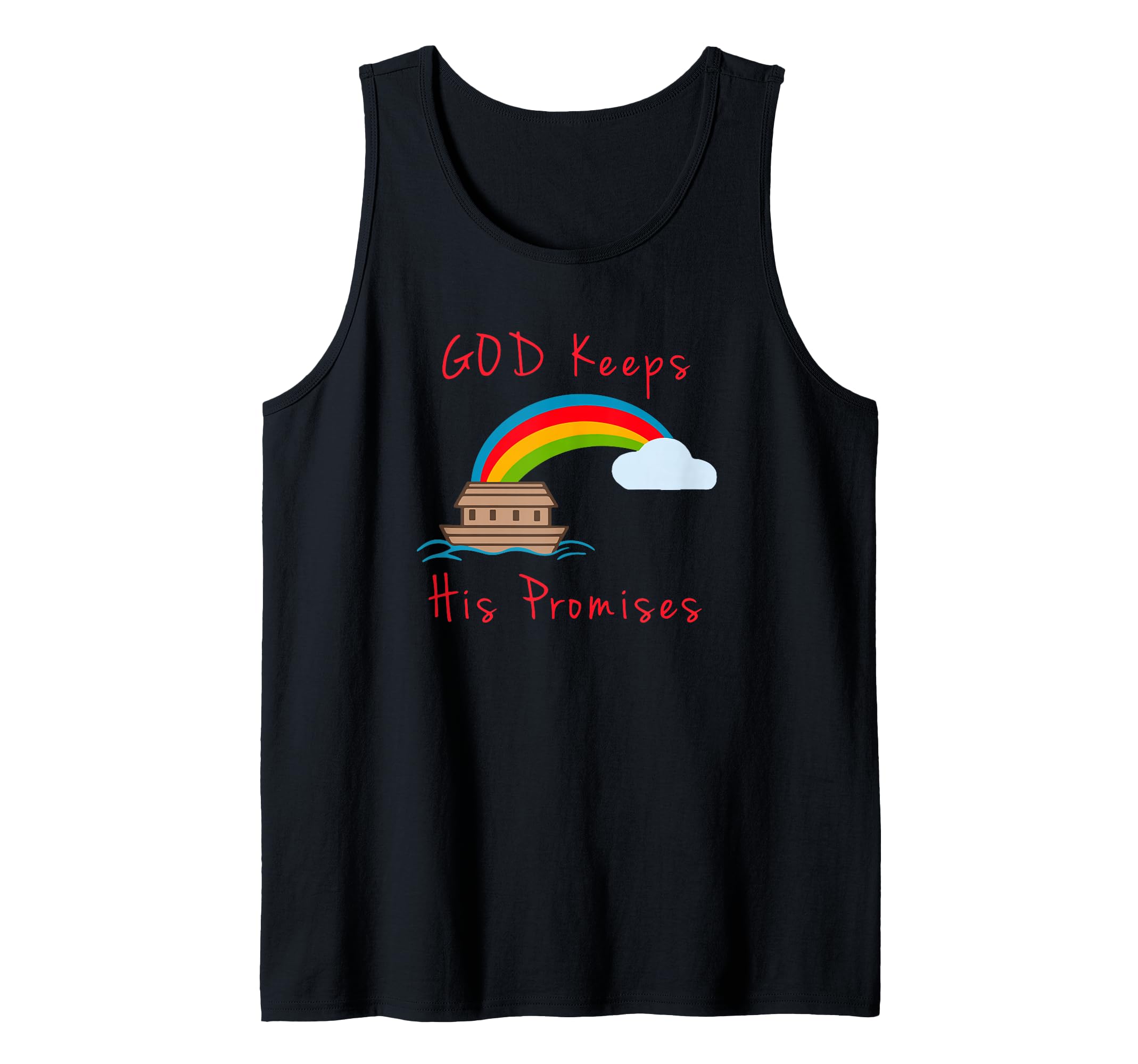 Noahs Ark God Keeps His Promises Cute Religious Tank Top