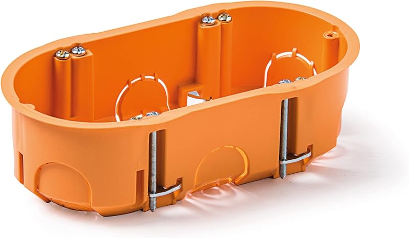 Famatel Flush Box Double Mechanism 67x39mm Orange Electrical Installation