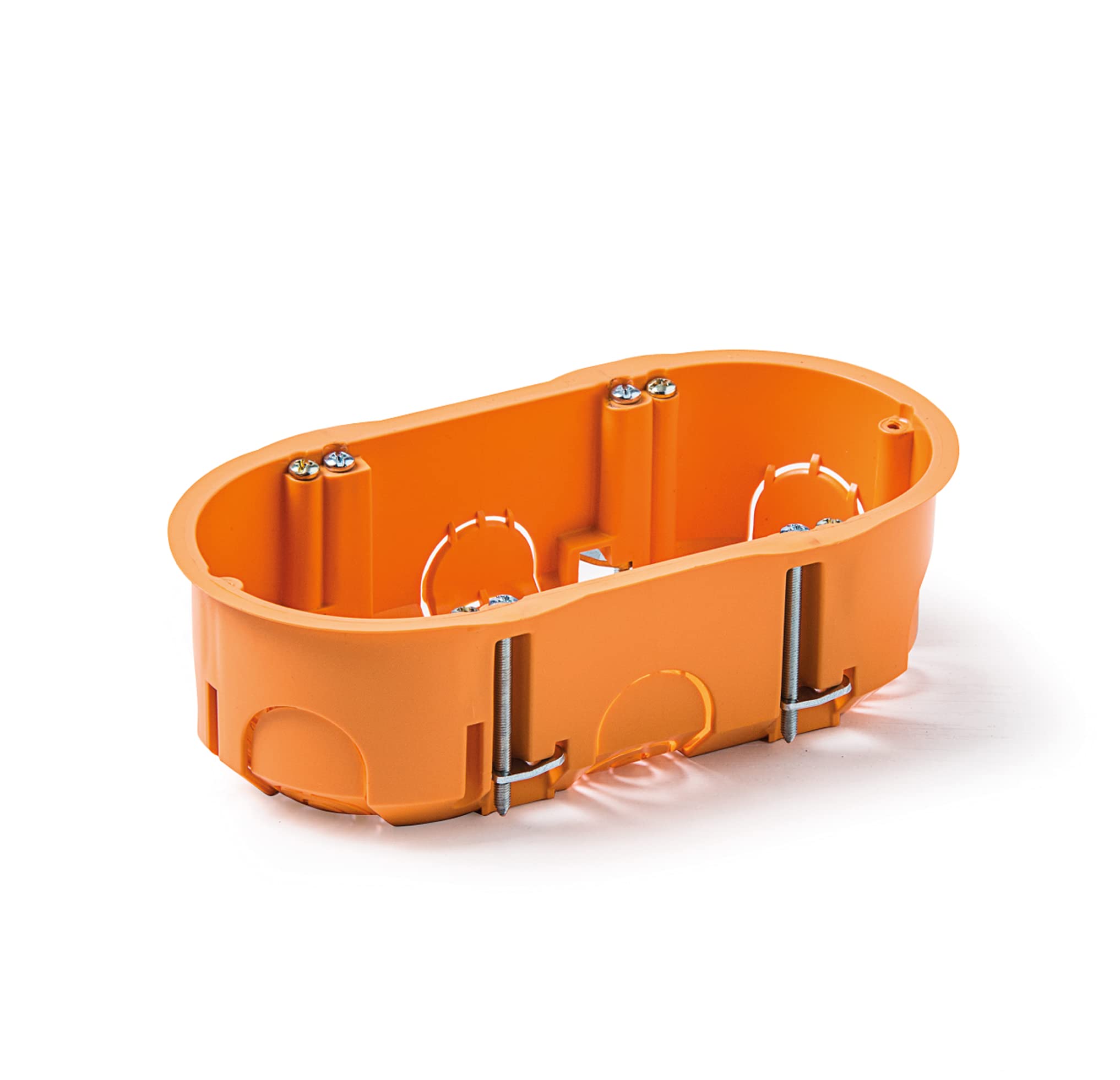 FAMATEL - Flush Box for mechanisms | Double | 67x39mm | Orange
