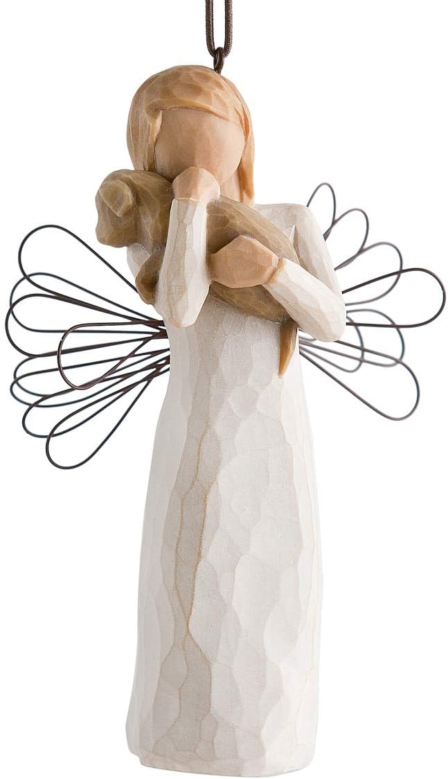 Ornaments - Willow Tree Angel of Friendship Ornament, Sculpted Hand-Painted Figure