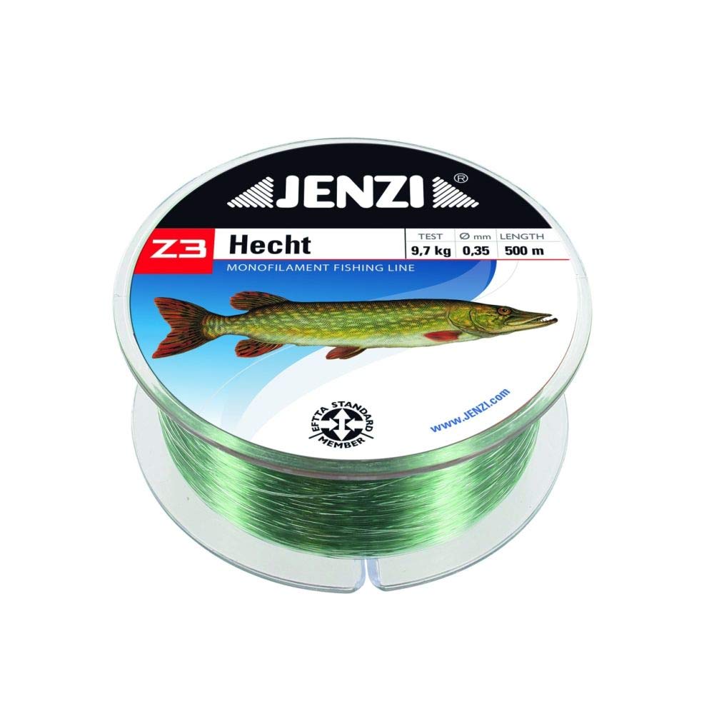 Jenzi Z3 Line Pike 500 m 0.40 mm 9.7 kg Monofilament Fishing Line, Fishing Equipment
