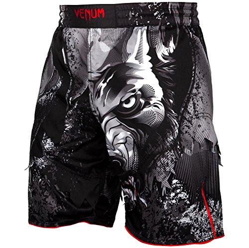 Venum Men's Werewolf Fight Shorts MMA Black/Grey