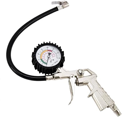 Amazon タイヤ圧力計 エアゲージ 空気圧ゲージ 空気圧測定器 自動車 内圧 空気圧 測定器 整備 工具 0 2psi 0 16bar 高精度 高い耐久性 家電 カメラ オンライン通販