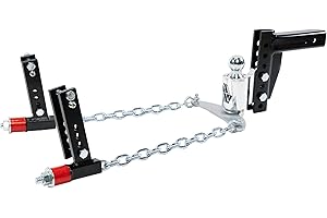 Andersen HITCHES | 3398 | Weight Distribution Hitch | No Bounce No Sway | Tow Accessories | 8" Drop/Rise, 2-5/16" Ball, 2-1/2" Shank, 3"/4"/5"/6" Bracket, 16k lb GTWR, 1600 lb Tongue