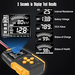 Foxwer 12v and 24v Battery Tester for