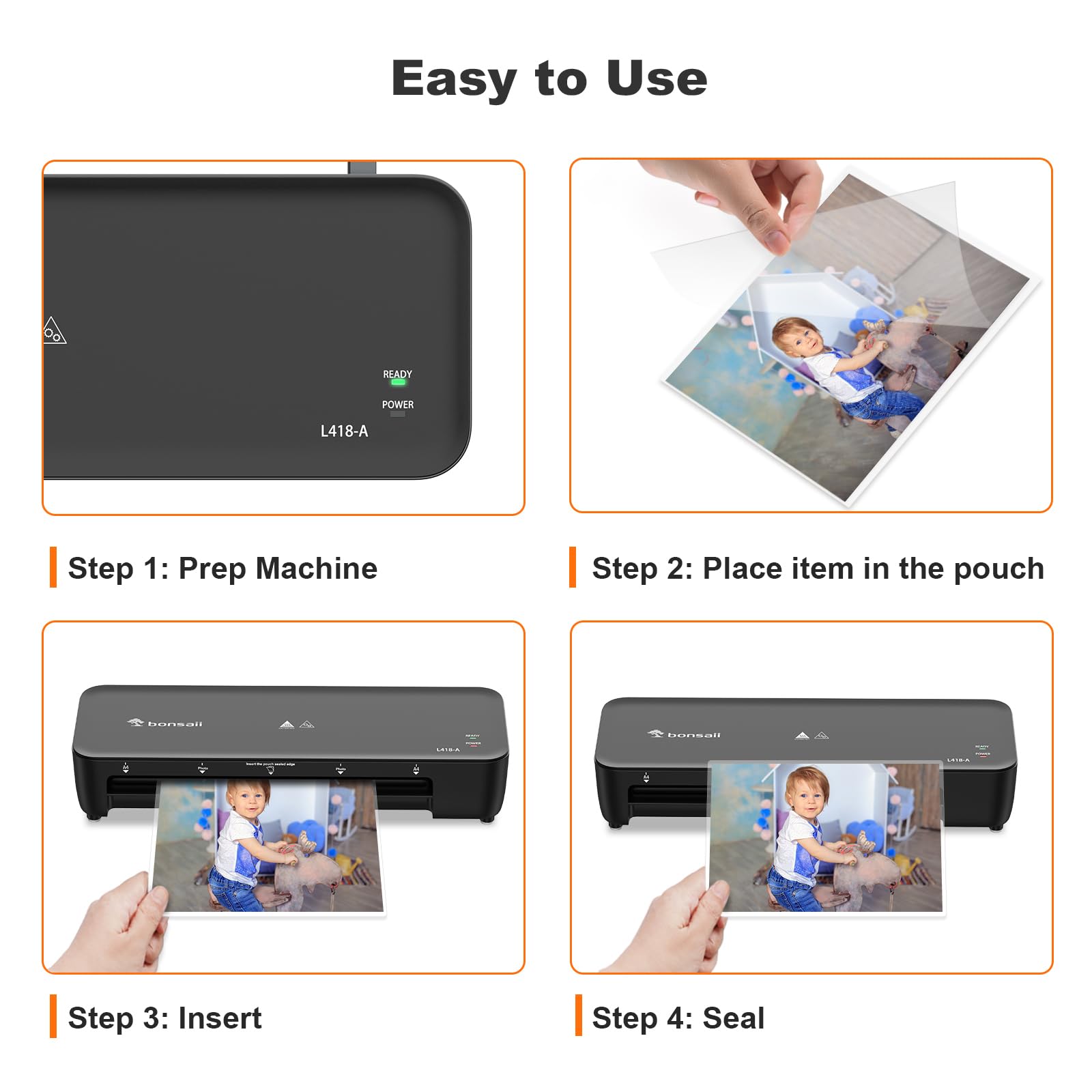 Bonsaii Laminating Sheets, 100 PCS 3mil Thermal Laminating Pouches, 9 x 11.5 inches, Letter Size, Clear and Durable, Suitable for Multiple Fields of Use-LP100