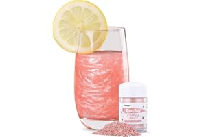 Rose gold edible glitter, Sujoygar, 4g/Bottle, Food Grade, Luster Dust Powders for Cake Decorating, Cupcake, Macrons, Beer